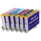 6 Cartouches rechargeables Epson T0481-T0486
