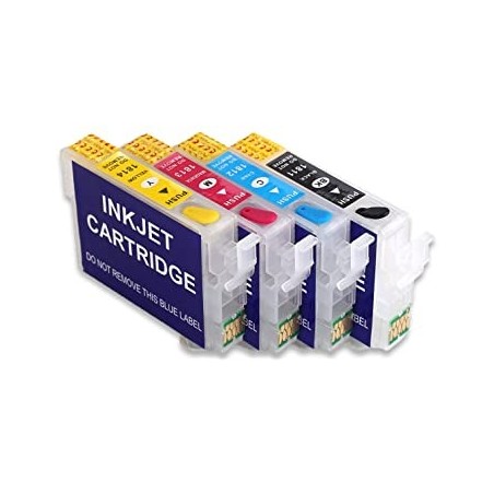 4 Cartouches rechargeables Epson T1281-1284 (Série Renard)
