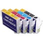 4 Cartouches rechargeables Epson T1281-1284 (Série Renard) 4 Cartouches rechargeables Epson T1281-1284 (Série Renard)