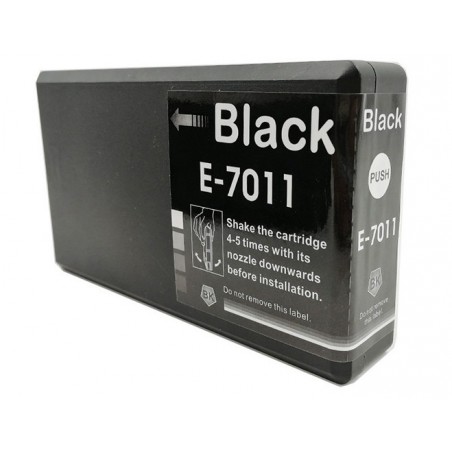1 Cartouche compatible Epson T7011 Noir (Série Pyramides)