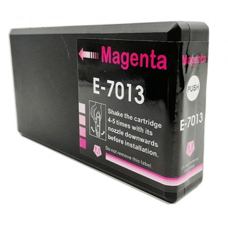 1 Cartouche compatible Epson T7013 Magenta (Série Pyramides)