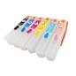 6 Cartouches rechargeables Epson T2431-2436 (Série Elephant)