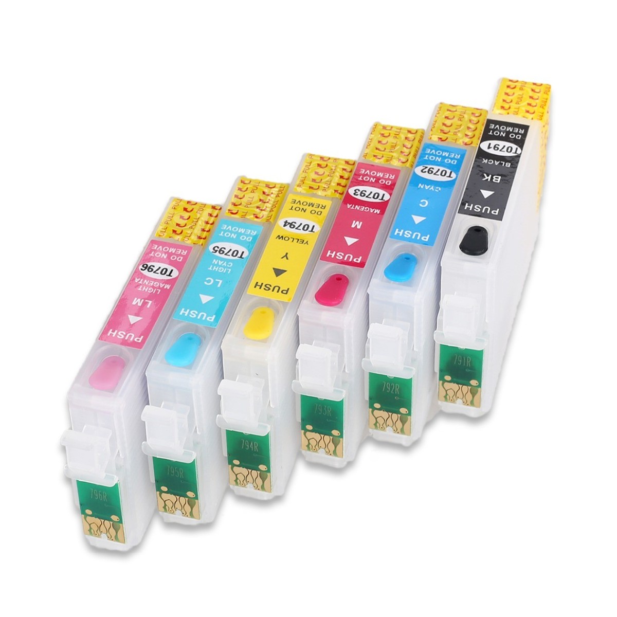 6 Cartouches rechargeables Epson T0791-0796