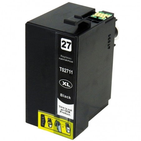 1 Cartouche compatible Epson T2711 Noir (Série Réveil)