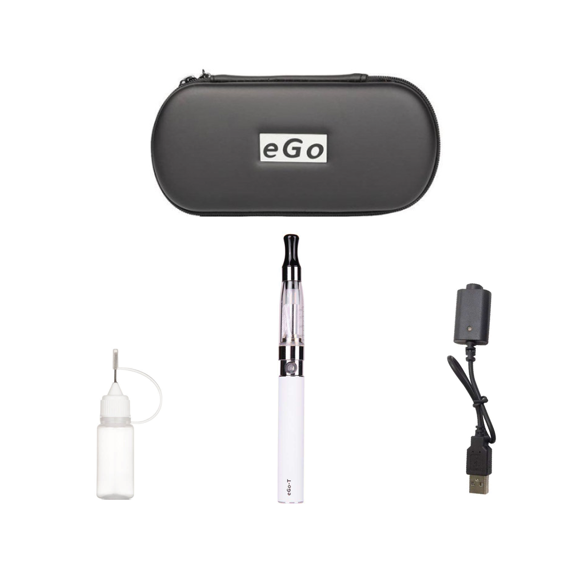 Cigarette Electronique vaprizer Ego Ce4 1,6ml atomiseur batterie 900 mAh Blanc + Cas