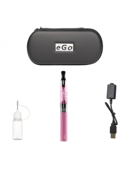 Cigarette Electronique vaprizer Ego Ce4 1,6ml atomiseur batterie 900 mAh Rose + Cas