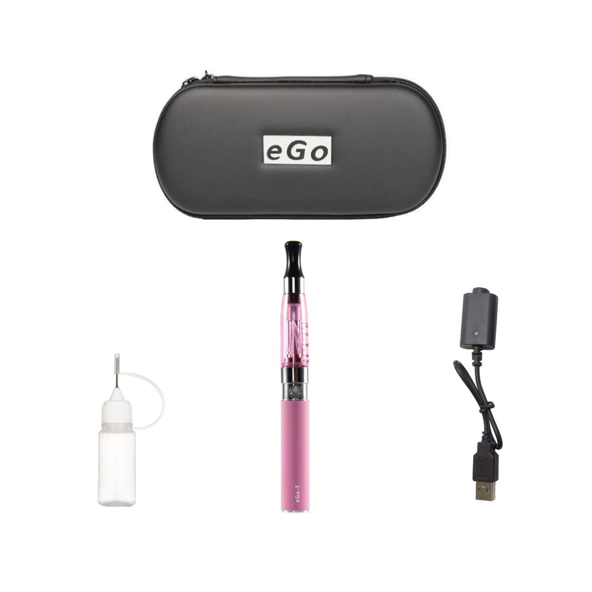 Cigarette Electronique vaprizer Ego Ce4 1,6ml atomiseur batterie 900 mAh Rose + Cas