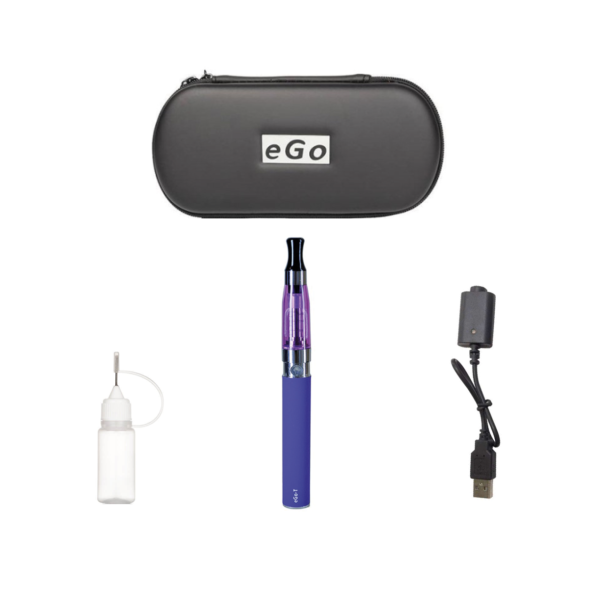 Cigarette Electronique vaprizer Ego Ce4 1,6ml atomiseur batterie 900 mAh Violet + Cas