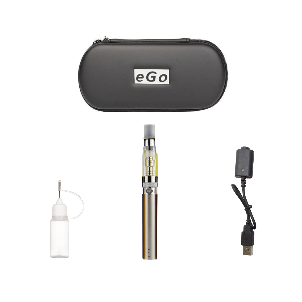 Cigarette Electronique vaprizer Ego Ce4 1,6ml atomiseur batterie 900 mAh Acier + Cas