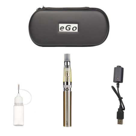 Cigarette Electronique vaprizer Ego Ce4 1,6ml atomiseur batterie 900 mAh Acier + Cas
