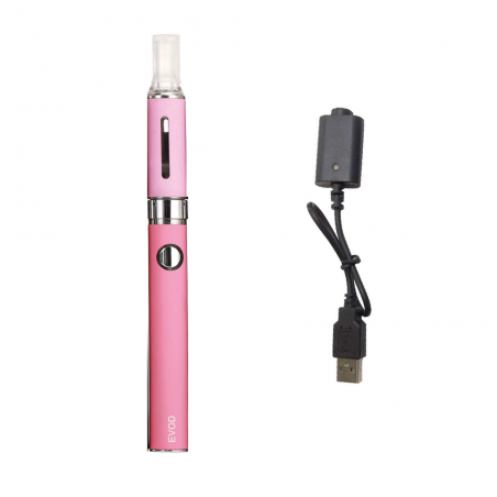 Cigarette Electronique vaprizer EVOD 1,5ml atomiseur batterie 900 mAh Rose