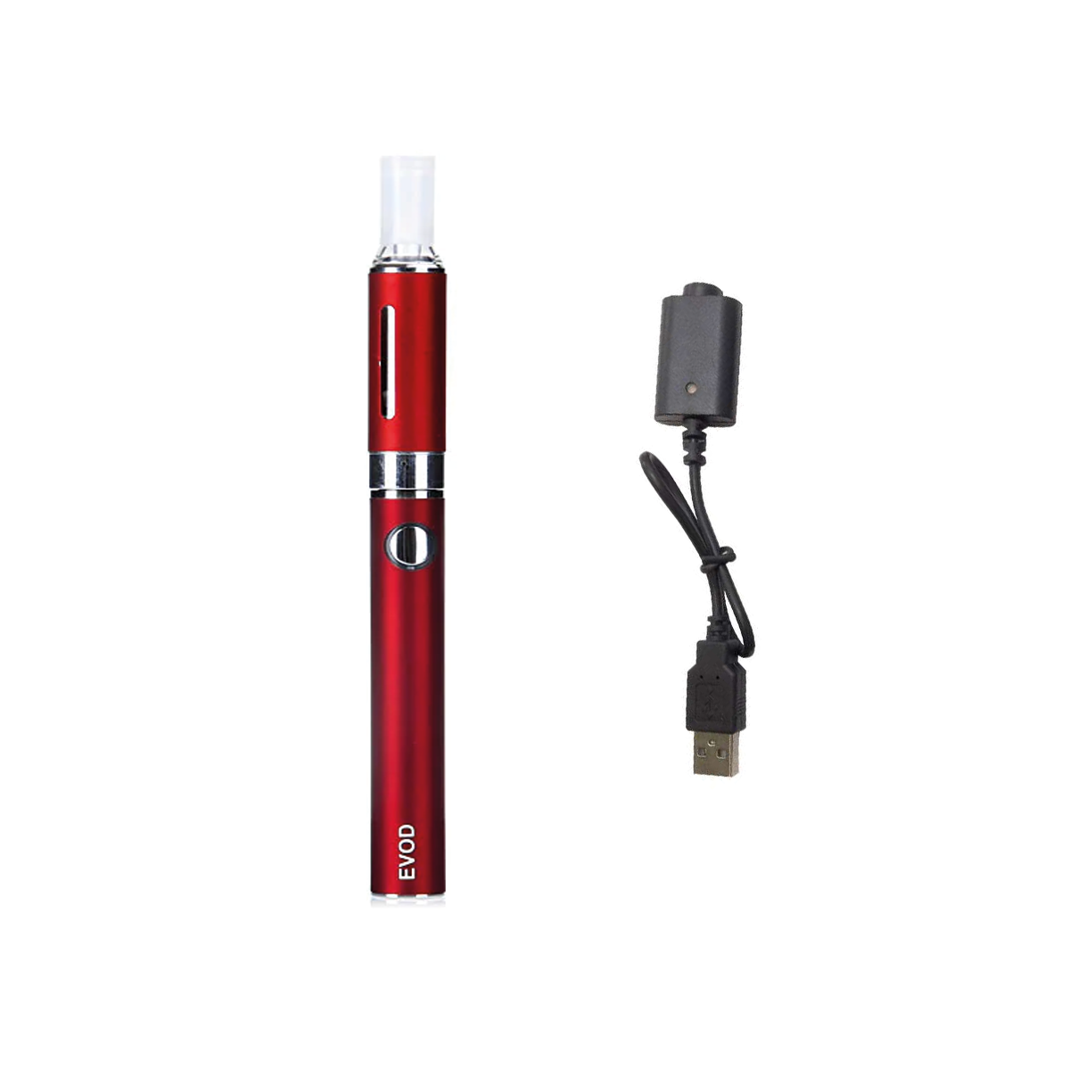 Cigarette Electronique vaprizer EVOD 1,5ml atomiseur batterie 900 mAh Rouge