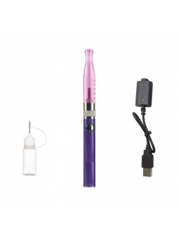 Cigarette Electronique vaprizer Ego H2, 2-ml atomiseur batterie 900 mAh, no cotton, Voilet