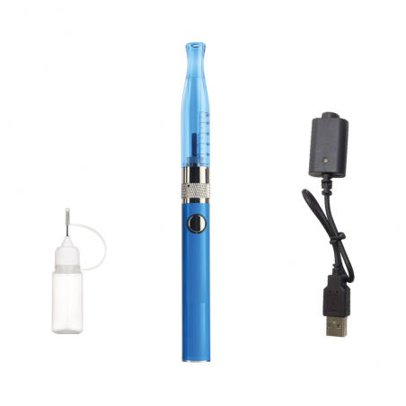 Cigarette Electronique vaprizer Ego H2, 2-ml atomiseur batterie 900 mAh, no cotton, Bleu