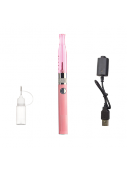 Cigarette Electronique vaprizer Ego H2, 2-ml atomiseur batterie 900 mAh, no cotton, Rose