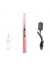 Cigarette Electronique vaprizer Ego H2, 2-ml atomiseur batterie 900 mAh, no cotton, Rose