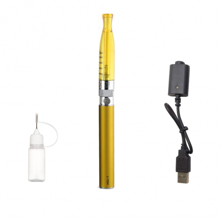 Cigarette Electronique vaprizer Ego H2, 2-ml atomiseur batterie 900 mAh, no cotton, Or