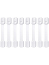 Lot de 8 Sécurité Enfant Portes de Placard Loquets, Adhésif Super Fort Système de Sangle & Loquet Réglable