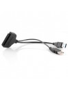 Câble Adaptateur pour Les disques de 2,5 Pouces à l'USB 3.0 ou 2.0 et Le connecteur SATA pour Disque Dur 2.5" PC SSD + HDD et 2,