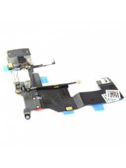 NAPPE DOCK CONNECTEUR DE CHARGE ET JACK POUR IPHONE 5 BLANC