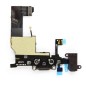 NAPPE DOCK CONNECTEUR DE CHARGE ET JACK POUR IPHONE 5 NOIR