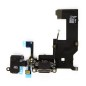 NAPPE DOCK CONNECTEUR DE CHARGE ET JACK POUR IPHONE 5 NOIR