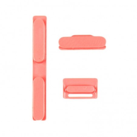 Boutons volume vibreur power Rose iPhone 5C