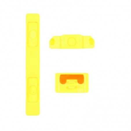 Boutons volume vibreur power Jaune iPhone 5C