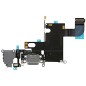 NAPPE JACK POUR IPHONE 6 ECOUTEUR + CONNECTEUR DE CHARGE GRIS-NOIR