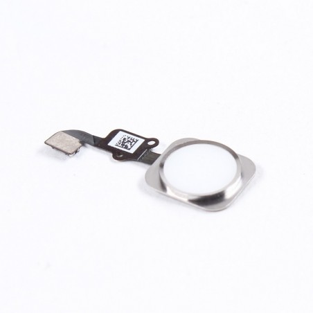 BOUTON HOME + NAPPE POUR IPHONE 6 BLANC-ARGENT