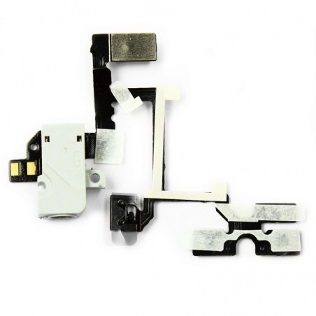 Nappe prise jack vibreur volume audio pour iPhone 4 Blanc