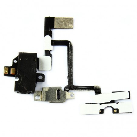 Nappe prise jack vibreur volume audio pour iPhone 4 Noir