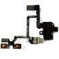 Nappe prise jack vibreur volume audio pour iPhone 4 Noir Nappe prise jack vibreur volume audio pour iPhone 4 Noir