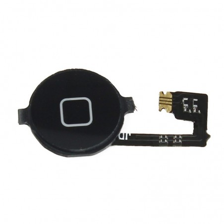 Nappe bouton Home Complet Noir Pour iPhone 4