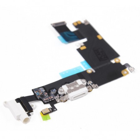 Nappe jack écouteur + connecteur de charge iPhone 6 Plus Blanc