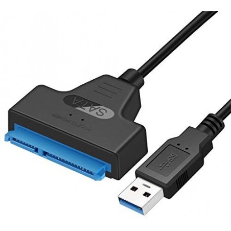 Adaptateur USB 3.0 SATA 2.5 SSD-HDD BLEU 20cm