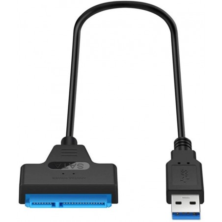 Adaptateur USB 3.0 SATA 2.5 SSD-HDD BLEU 20cm
