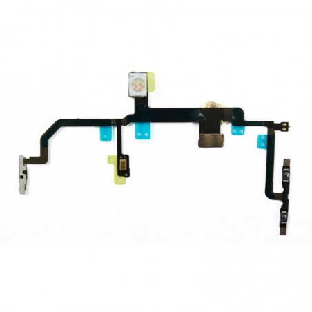 Nappe flex bouton power volume vibreur flash avec pièce métallique pour iPhone 8 Plus