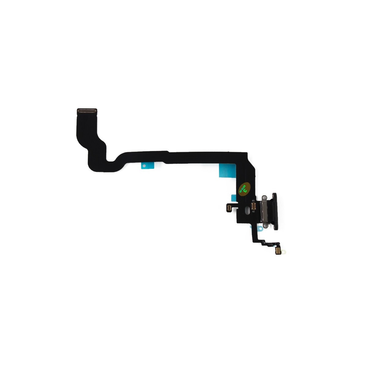 Nappe dock flex connecteur de charge Noir avec micro et antenne pour iPhone X
