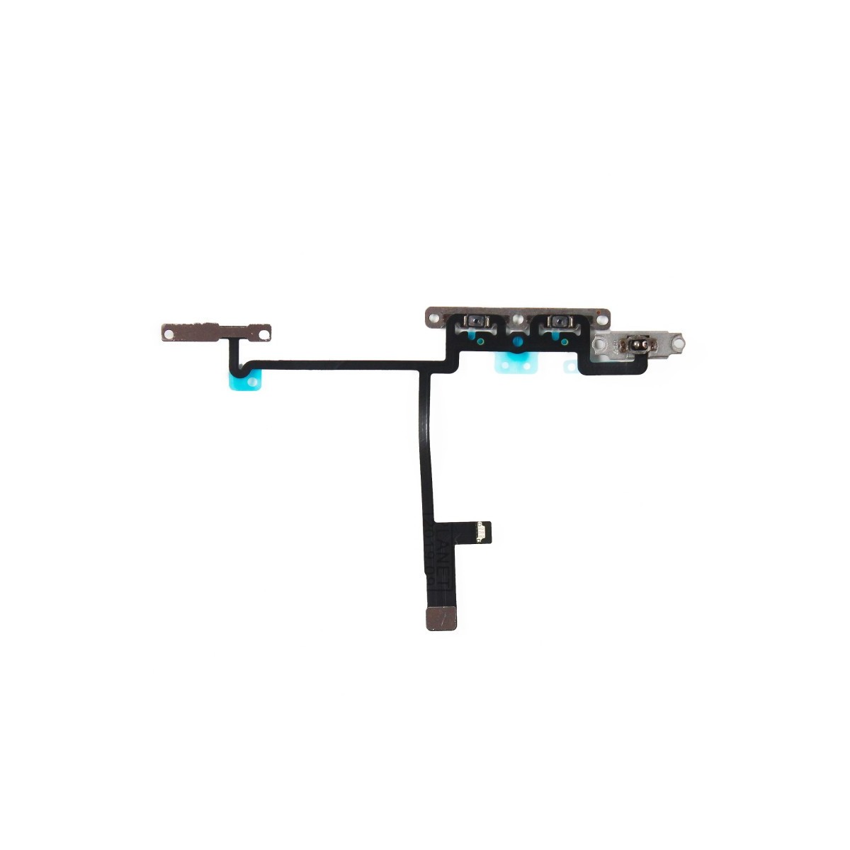 Nappe flex bouton volume vibreur avec pièce métallique assemblé pour iPhone X