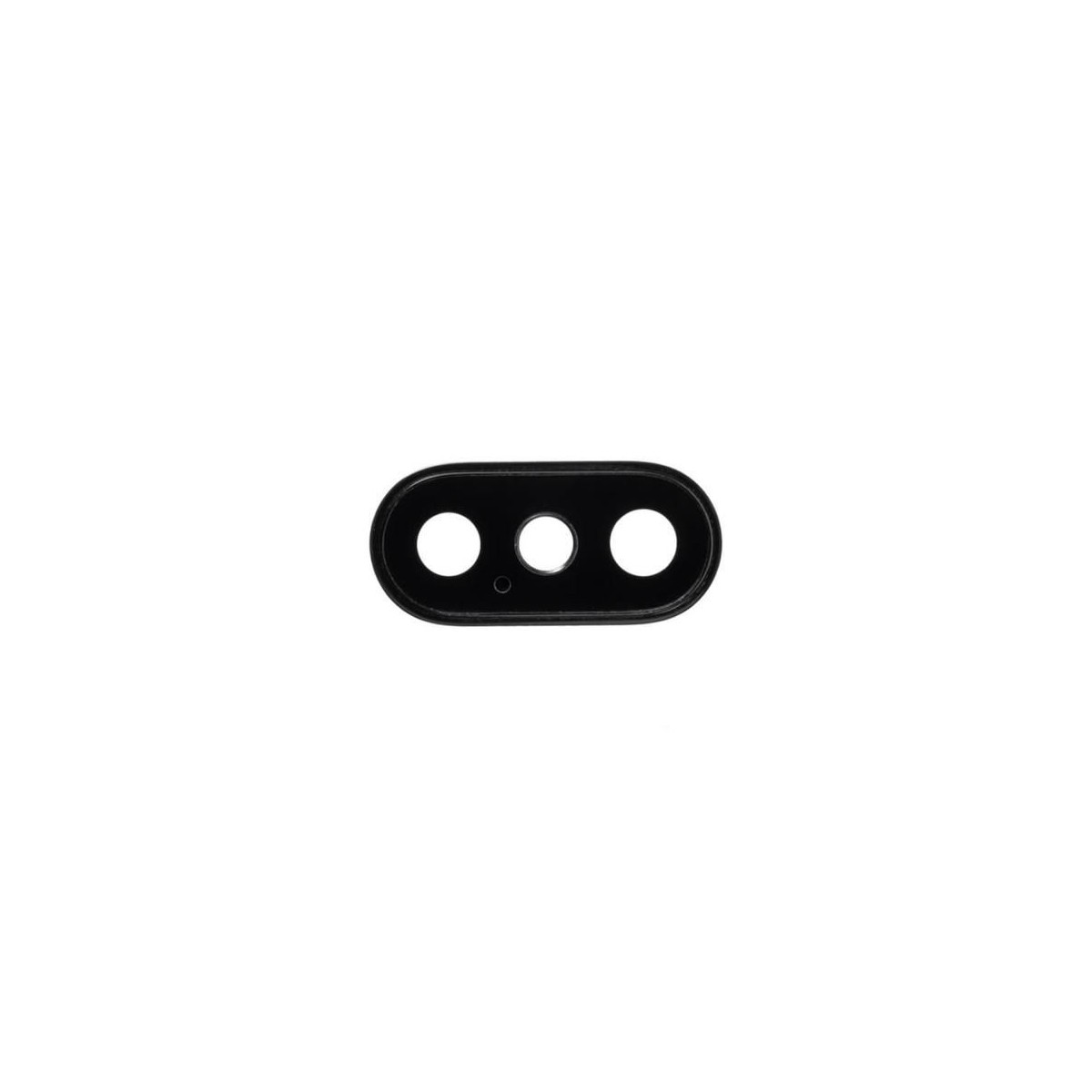 Lentille Vitre Cache caméra arrière pour iPhone X Noir