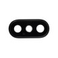 Lentille Vitre Cache caméra arrière pour iPhone X Noir