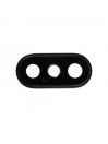Lentille Vitre Cache caméra arrière pour iPhone X Noir