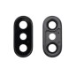 Lentille Vitre Cache caméra arrière pour iPhone X Noir