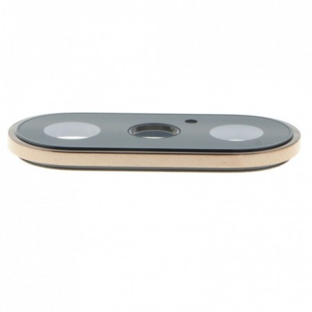Lentille Vitre Cache caméra arrière pour iPhone X Or