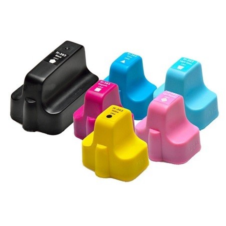 6 Cartouches compatible avec HP363
