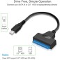 Adaptateur Type-C SATA 2.5 SSD-HDD BLEU Adaptateur Type-C SATA 2.5 SSD-HDD BLEU