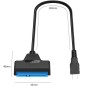 Adaptateur Type-C SATA 2.5 SSD-HDD BLEU Adaptateur Type-C SATA 2.5 SSD-HDD BLEU
