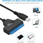 Adaptateur Type-C SATA 2.5 SSD-HDD BLEU Adaptateur Type-C SATA 2.5 SSD-HDD BLEU