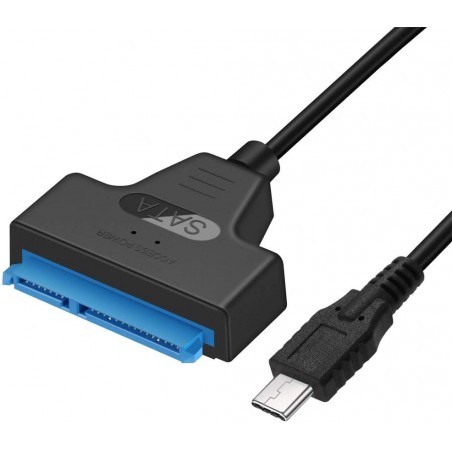 Adaptateur Type-C SATA 2.5 SSD-HDD BLEU